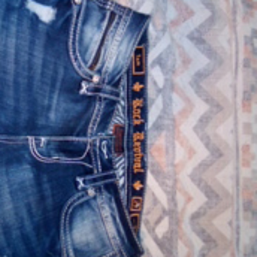 Rock revival straight mid rise jeans size 27/30
